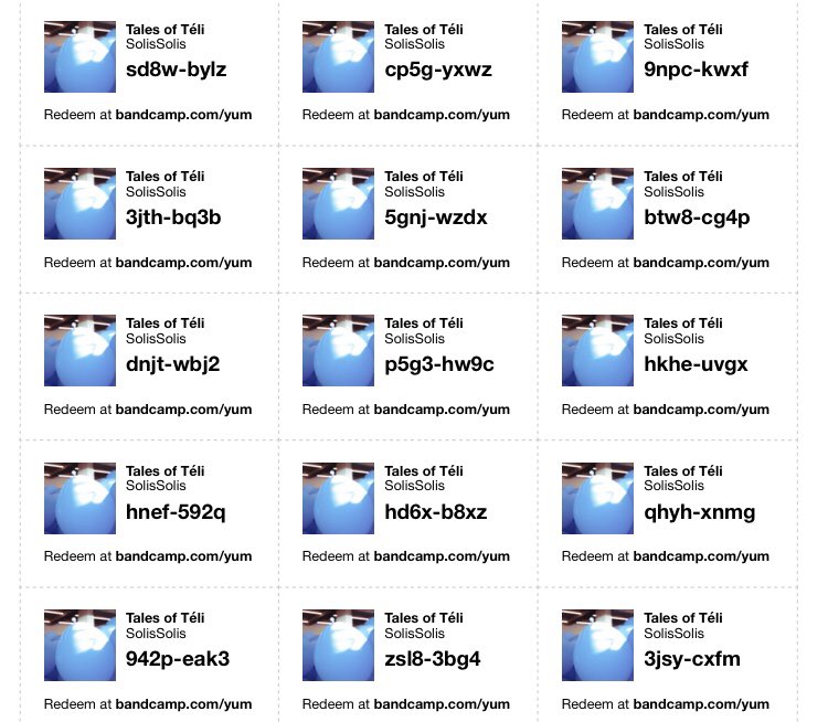 More #downloadcodes for Tales of Téli!!

go and grab one!!

bandcamp.com/yum