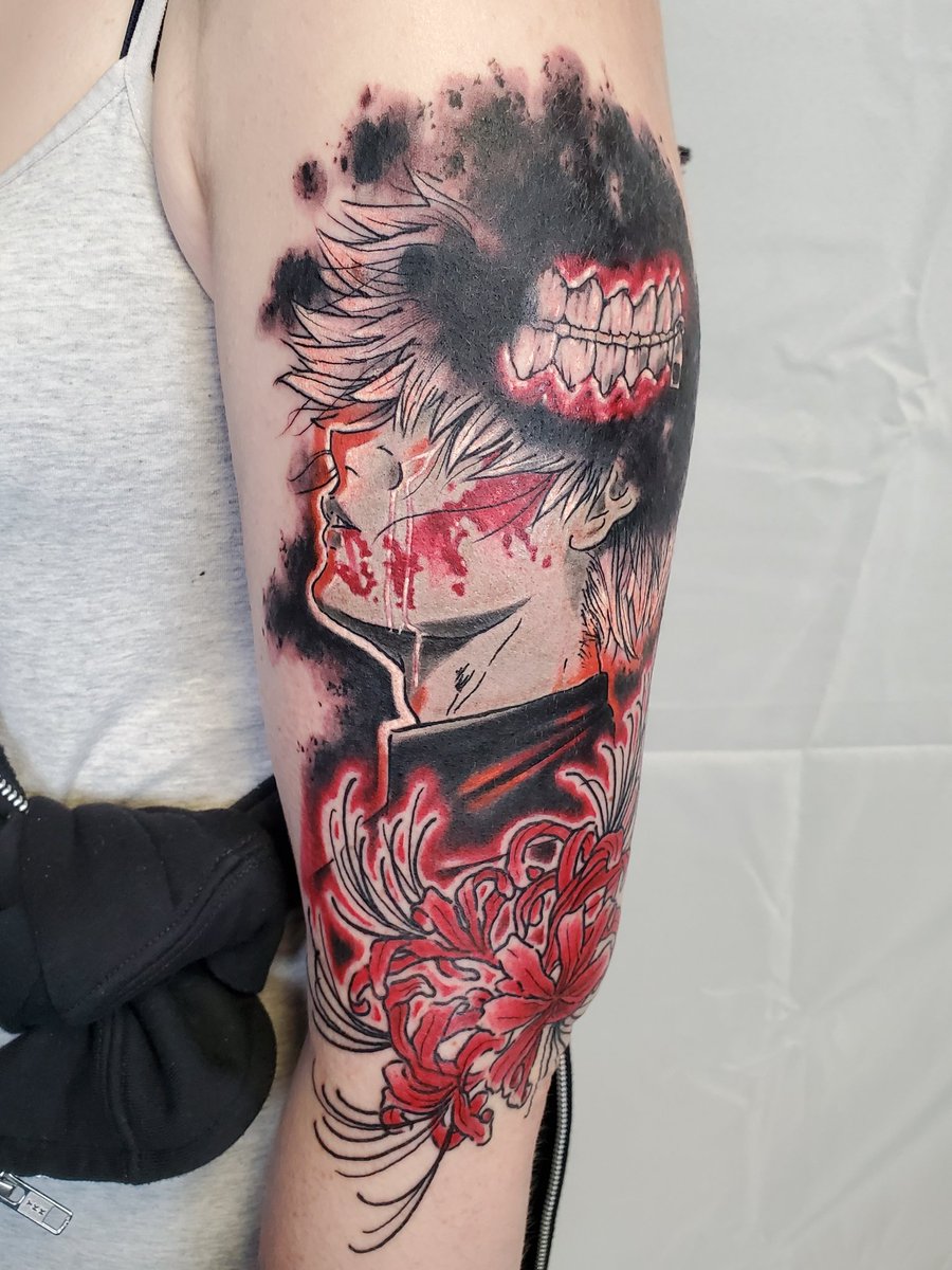 Should I get more kaneki tattoos or do I need to chill lmao Looking at  adding another one to fill the space out or one on my leg  rTokyoGhoul