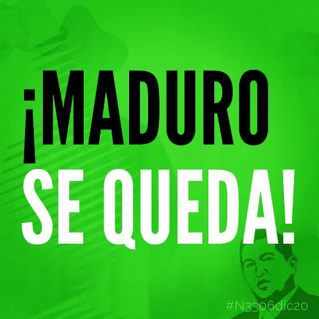 FcoRaulGonzalez's tweet photo. SE QUEDA 🎵 SE QUEDA 🎶 @NicolasMaduro SE QUEDA! https://t.co/6cwB1XQE2I