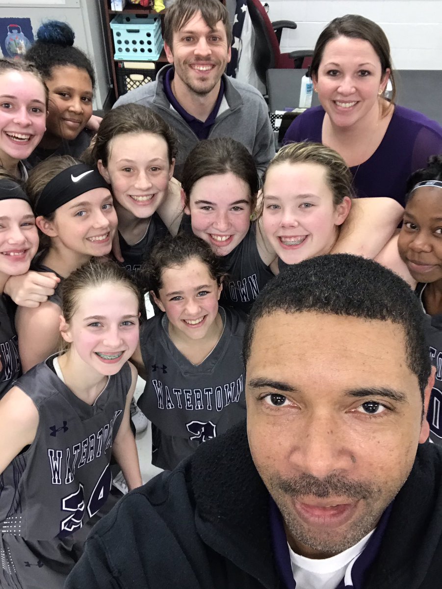 WatertownWBB's tweet photo. We had to get a team picture after our big middle school #basketball win Thursday night. #family #familyonthree #neversettled #shooters #needaprofessionalphotographer https://t.co/KYBapae3WU