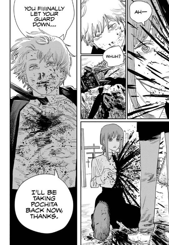 cursedevills's tweet photo. Denji has become so mature on the latest chapter. Not only his looks but also his way of thinking and the way he talk as well. I'm so proud of my man. #Chainsawman96 https://t.co/xiSxqWyX9D