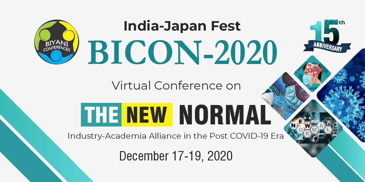 BiyaniGroup's tweet photo. Inviting you to our online virtual conference titled “The New Normal” from December 17-19,2020. 
For participating in the conference, please register on the following link :
https://t.co/ELjszM1IQN
For Details:
https://t.co/JgZrSZ6ob7

#BICON2020 #NewNormal https://t.co/rcFXIYZ59u
