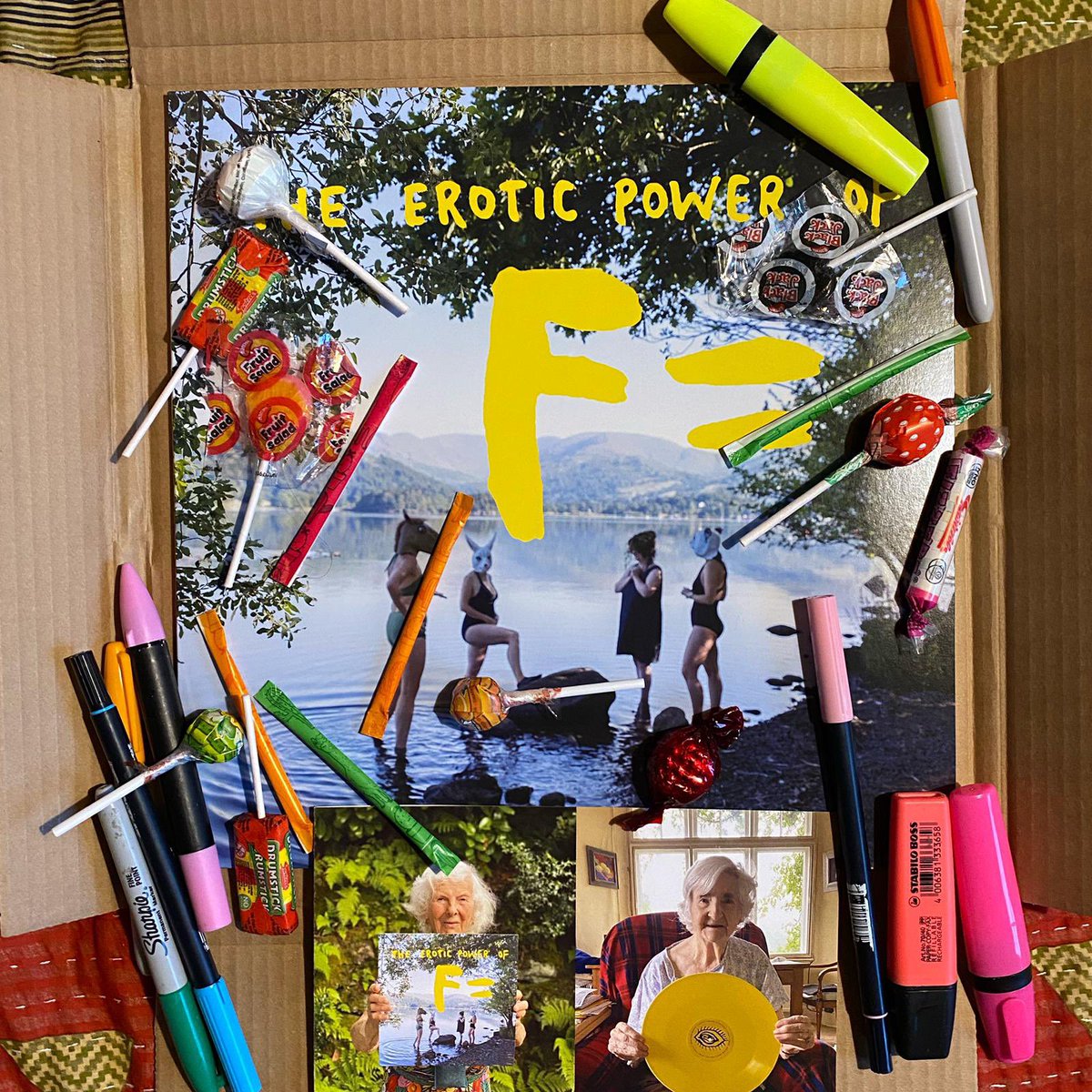 ALL ORDERS OF THE F= LIMITED EDITION YELLOW VINYL RECORD GET LEFTOVER 🎄HALLOWEEN 🎃 CANDY THIS WEEK! Follow the Bandcamp link in the bio! @caseyorrphoto <a href="/jo/">jo</a>.hassall 
<a href="/mundyrobinson/">Laura Mundy Robinson</a> 
@dr_liz_stirling #feministartists #feministart #punkwitch #naturewitch