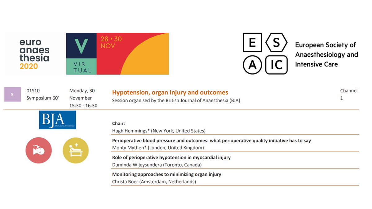 BJAJournals's tweet photo. @BJAJournals joined forces with @ESAIC_org  at the Euroanaesthesia 2020 conference! 

The special BJA-ESAIC session is now available at https://t.co/346kWvRGBy

@HughHemmings @montymythen duminda wijeysundera https://t.co/cX6H9iimyn