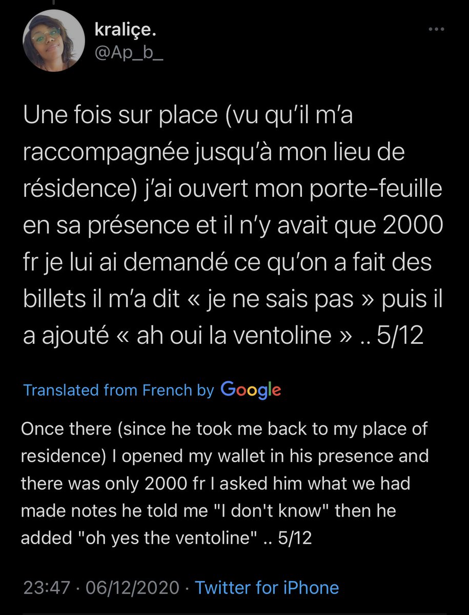 F. On season two of her story, she painted a more clearer picture (step by step) of how the date went. Again, follow the link below for a better understanding. DMs accompanied this particular season.   https://twitter.com/ap_b_/status/1335686509127757827?s=21 #237Recap 