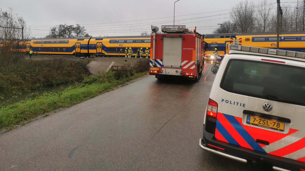 Fatale aanrijding bij Culemborg legt treinverkeer plat..