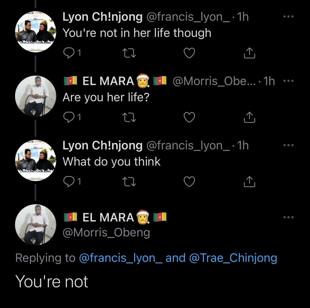 This is Ch!njong special X  @Morris_Obeng  @Trae_Chinjong expresses joy over de men in her life.Her brodas  @LonieChinjong &  @francis_lyon_ happily took de glory. Trae: “I hv other men...”. Lyon wondered if these men were ghosts den boom  @Morris_Obeng appeared. Enjoy! 