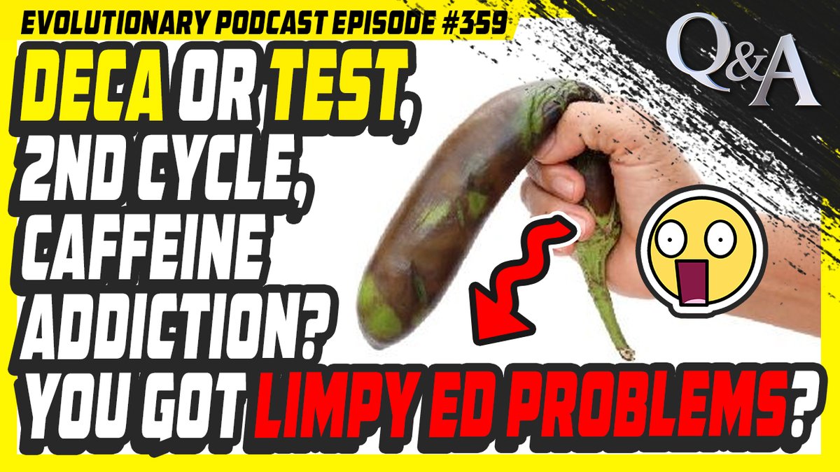 evolutionaryorg's tweet photo. https://t.co/T8y258ShXy Podcast #359[Q/A]Deca or Test,2nd cycle,caffeine addiction?got limpy ED problems?

https://t.co/h4P3BAUZX9

https://t.co/UtkwkU5WyA

https://t.co/LYbuBVVNQm

#steroids #evolutionarypodcast  #evolutionaryorg #decadurabolin #caffeineaddiction https://t.co/sUbDJMK8Oa