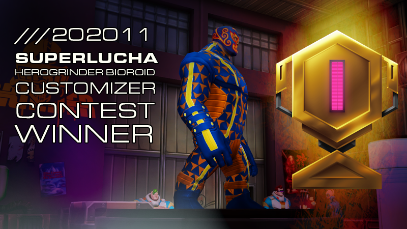 Hero_Grinder's tweet photo. CONTEST WINNER: SuperLucha
Check out our announcements! Download the app and customize your bioroids to win this month's contest!
https://t.co/K5uF12EMq8
#Herogrinder #gaming #game #Videogame #gamedev #indiedev #contest #win https://t.co/78X4RC5afB
