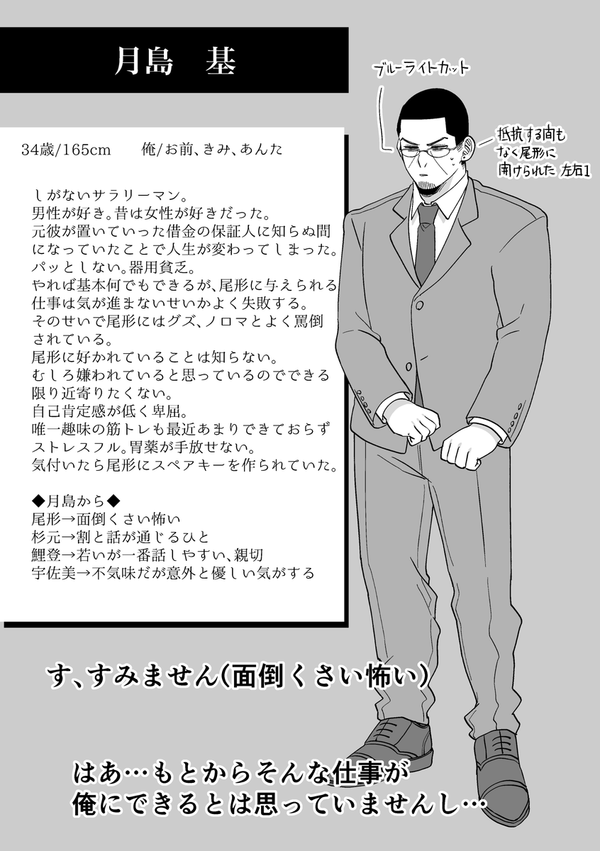 借i金尾月の尾と月設定エトセトラ 