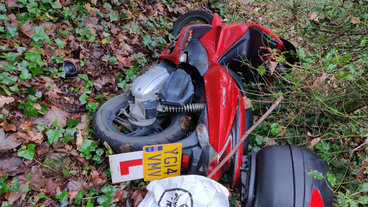 Anybody missing a Honda scooter? Found be Miller's Pond, Sholing @GreaterSoton @UnseenSoton