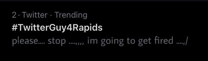 PLEASE SAVE TWITTER GUY! 😱🤭 #twitterguy4rapids