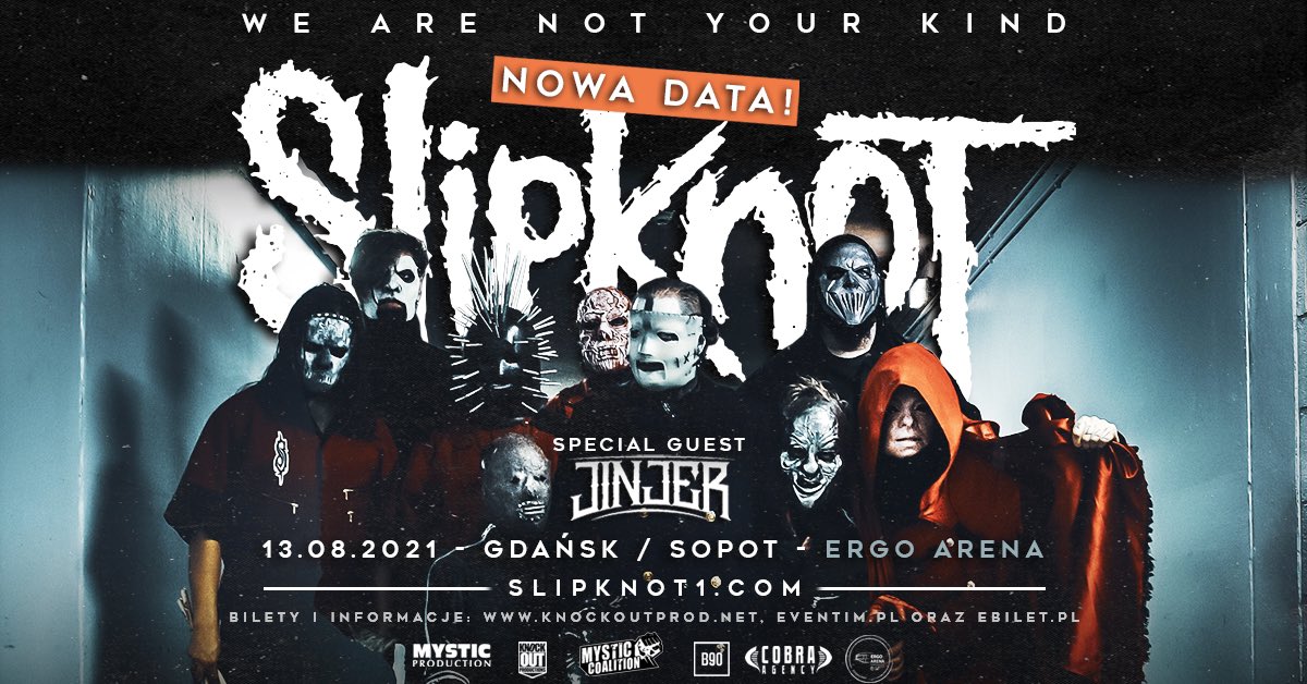 jinjerofficial's tweet image. Poland - see you in August 2021 ... with SLIPKNOT!!

Ticketing info: knockoutprod.net 

#slipknot #jinjer #aliveinmelbourne #macro #napalmrecords