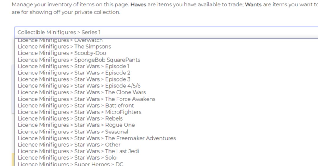 Fixed a couple of very embarrassing issues... Now you should be able to update NON-CMFs in your inventory again! FAQs should also be back to normal.
We're keen to completely rebuild the Inventory page anyway, so let us know if you have any ideas.