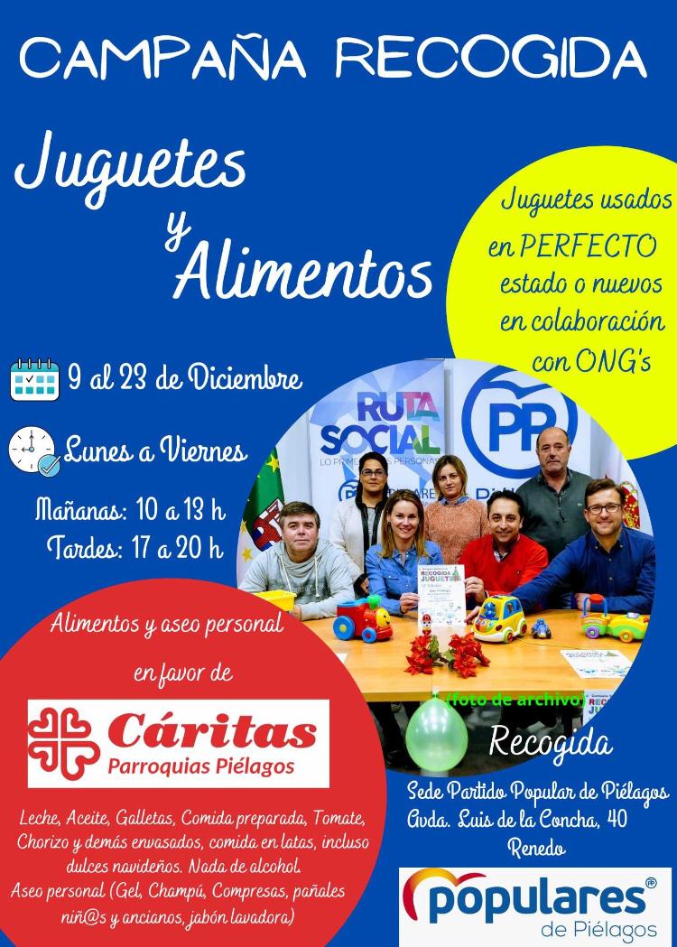 El miércoles iniciamos campaña solidaria de recogida de juguetes, alimentos y productos de aseo personal. Mucha gente necesita nuestra ayuda. Colabora! #Piélagos #RutaSocial #Juguetes #Alimentos #AseoPersonal #Solidaridad