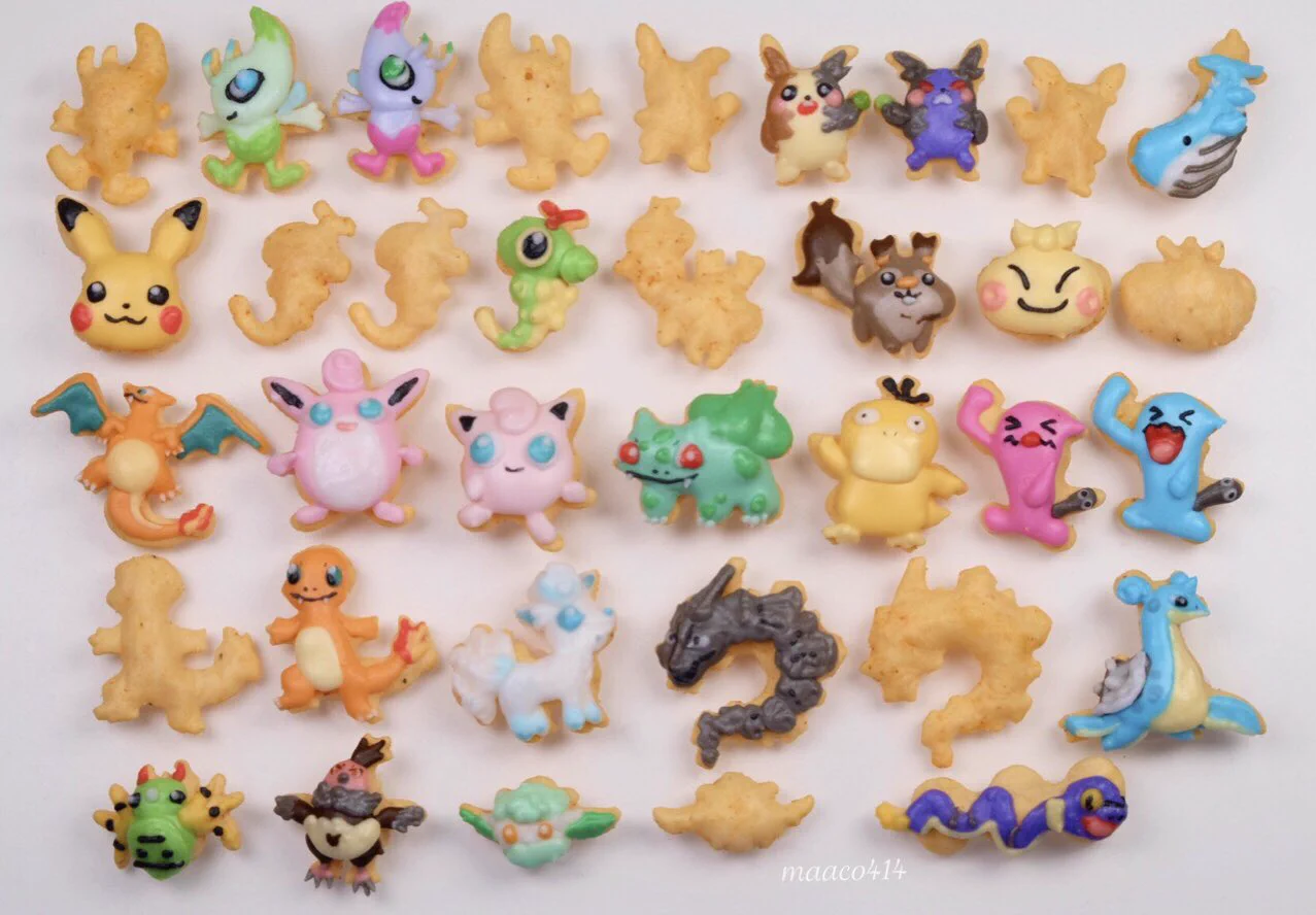 可愛すぎるおっとっとのお砂糖でデコレーション！！ポケモンの形だったからって、ここまで出来る？！
