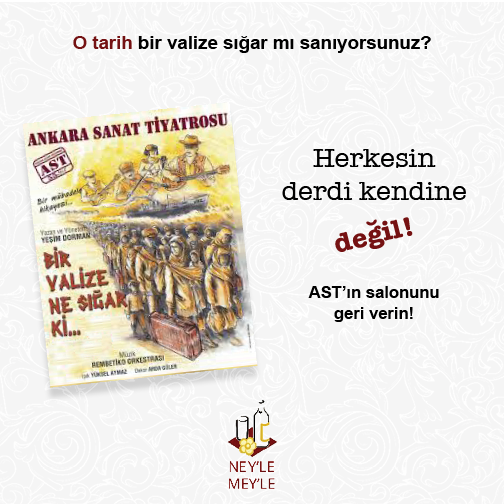AST, 58 yıldır perde açtığı  tarihi salonuna zorunlu olarak veda ediyor. Bu engellenmeli! Yeni bir AVM'ye değil, AST'ın varlığını sürdürmesine ihtiyacımız var. <a href="/mansuryavas06/">Mansur Yavaş</a> <a href="/ASTkurumsal/">Ankara Sanat Tiyatrosu</a> #AnkaraSanatTiyatrosu #AstKapanmasın #AnkaraSanatTiyatrosuKapatılmasın #NeyleMeyle