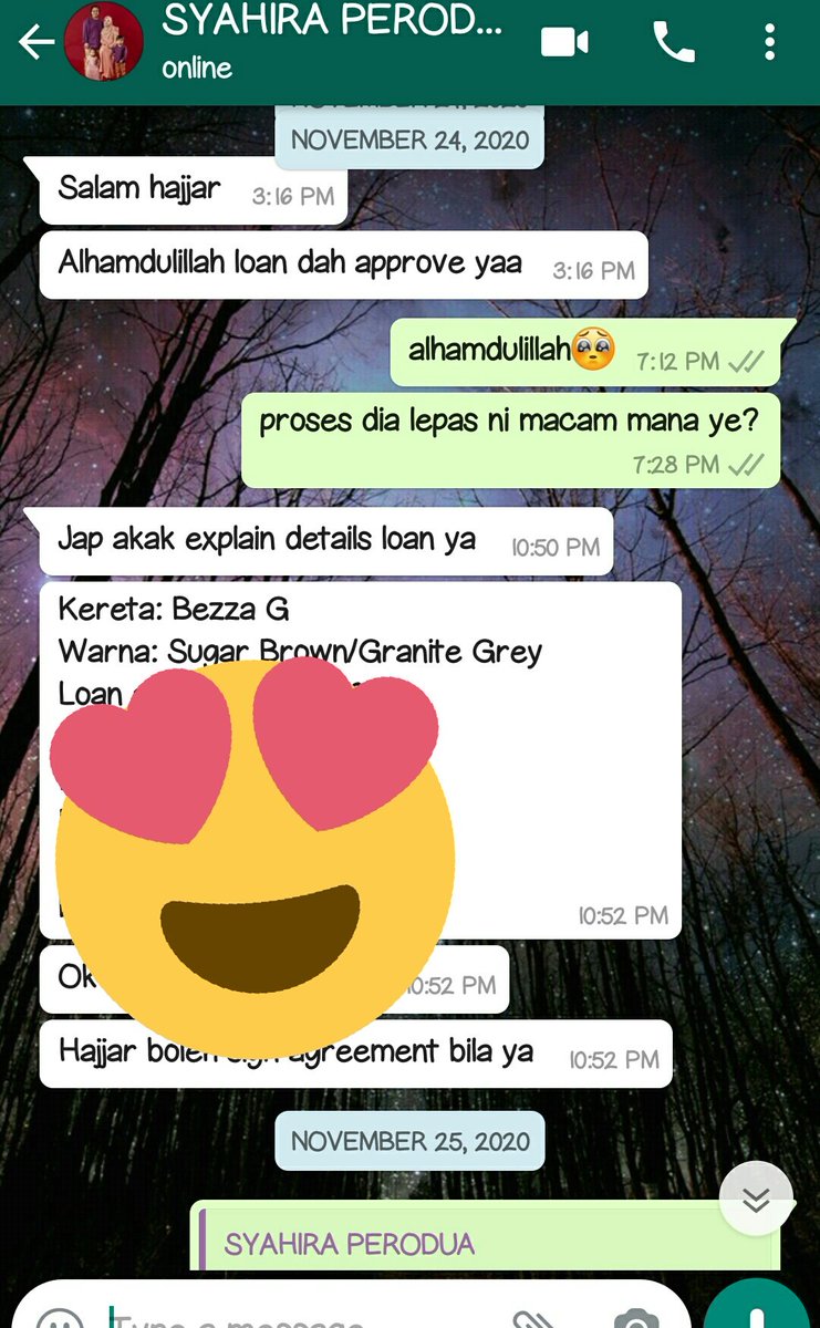 4 days later, i got bank approval for the loan and i just need to sign the agreement 