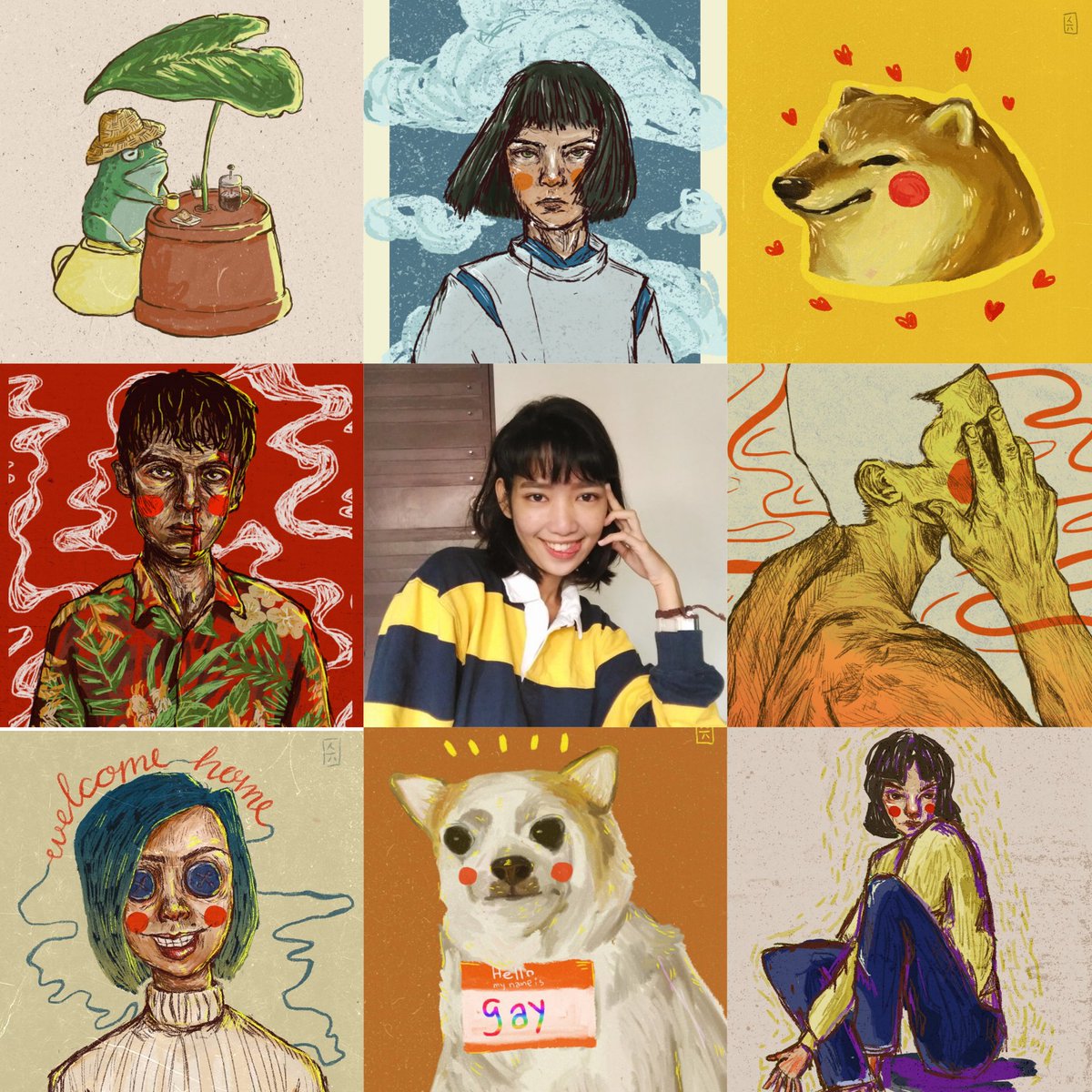 okayedoki's tweet photo. first half and second half of the year hehez #artvsartist2020 #artph https://t.co/c02XVTKMeP