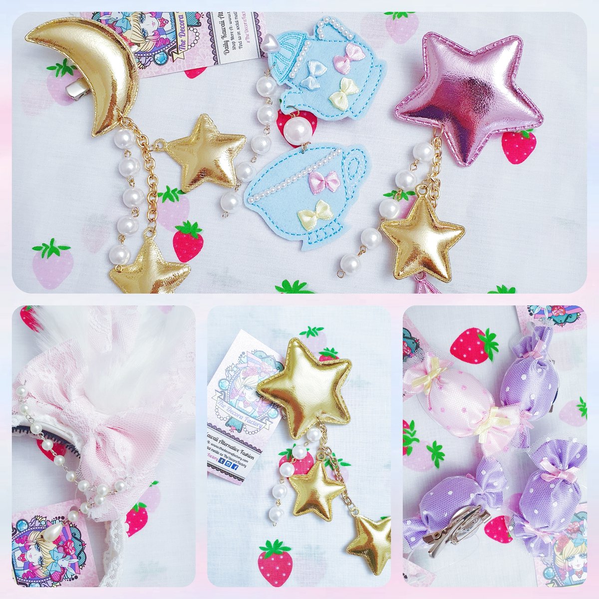 Thedecorafacto1's tweet photo. 🎁Did you see the latest updates to the online shop? 🎀Lots of cute hairclips, brooches and headbands are available for sweet lolita and kawaii fashion! 🎄
#thedecorafactory #decorafactory #sweetlolita #lolitafashion #eglcommunity #chocomint #twowayclip #kawaii #kawaiifashion https://t.co/TDJ6zfLgox