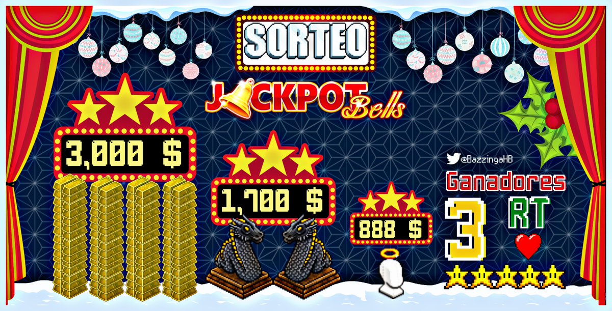 ⚠️MEGA SORTEAZO⚠️
¿Estás listo...? 🔔

🏆 PREMIAZOS:
🥇 3,000$ Créditos (60L)
🥈 2 Dragones de Fuego Negros
🥉 Halo Brillante

➡️ PASOS:
✅ RT y FAV. 💛
✅ Tag 1 amix, o cuenta cualquier suceso, ya sea bueno o malo de este año. (Gana 1L, opcional)

Fin: 27/12. *ABRE HILO*