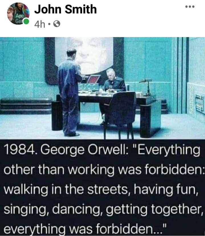 George Orwell's 1984 was once a fiction book.  Now it is a documentary.