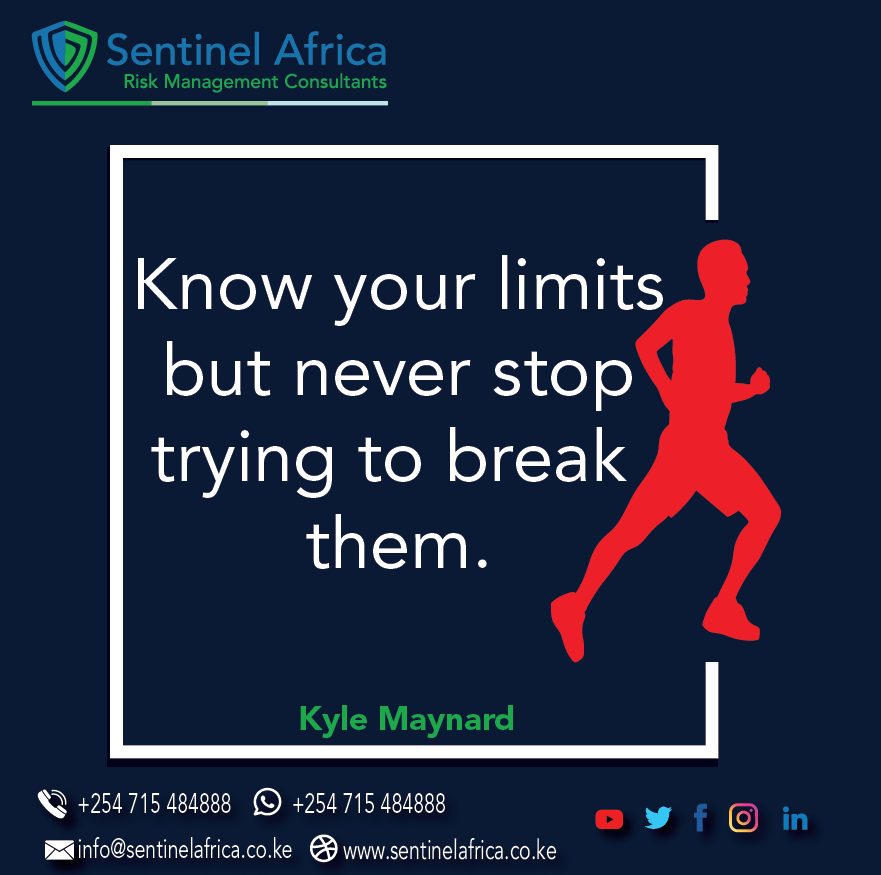 SentinelAfrica's tweet photo. #MondayMotivation
Good morning, you should never use your limitations as an excuse. Learn to take a chance and try because their is so much potential in what you can do.
Have an awesome week ahead.
#QuoteofTheDay #BeTheSentinel #KyleMaynard #HappyNewMonth https://t.co/fL3OcSi5Go