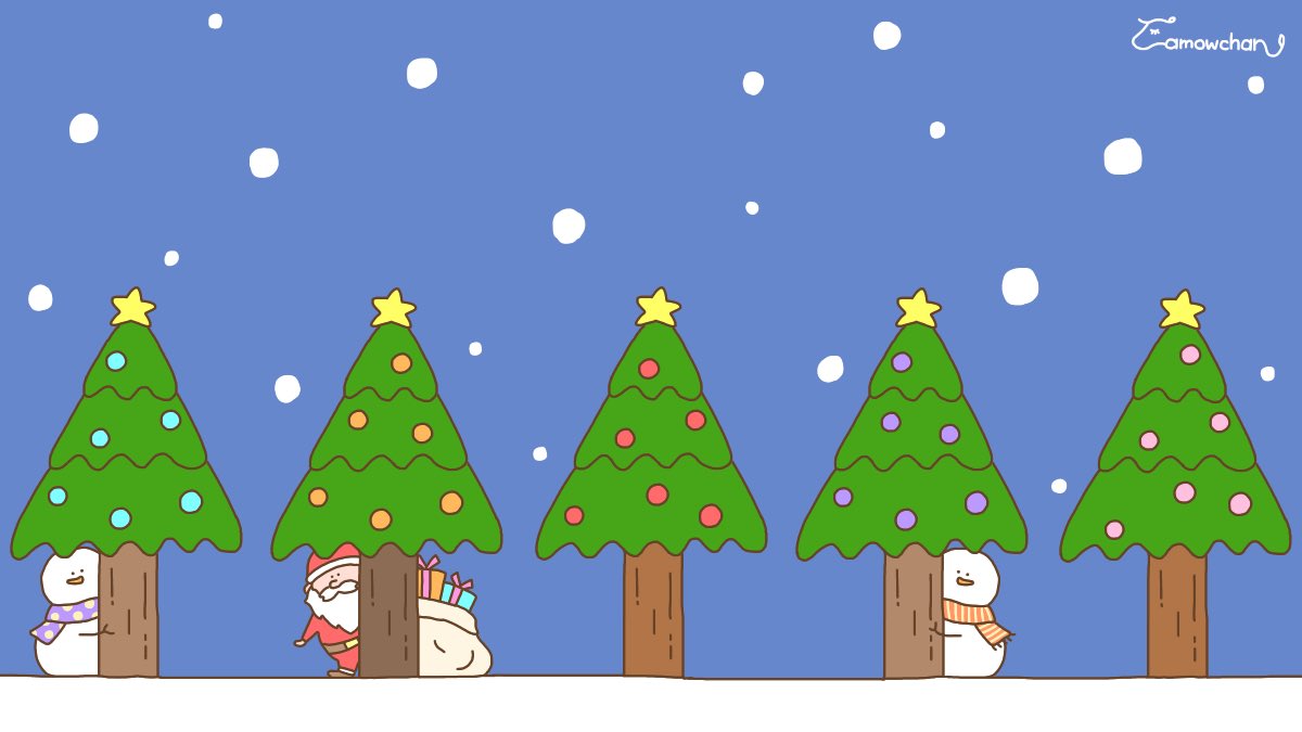 たもーちゃん ちらっ そろそろ出番かな イラスト クリスマスツリーの日 クリスマス サンタクロース 雪だるま 雪 冬 絵描きさんと繫がりたい Lineスタンプ T Co Ye7vxjzvyx