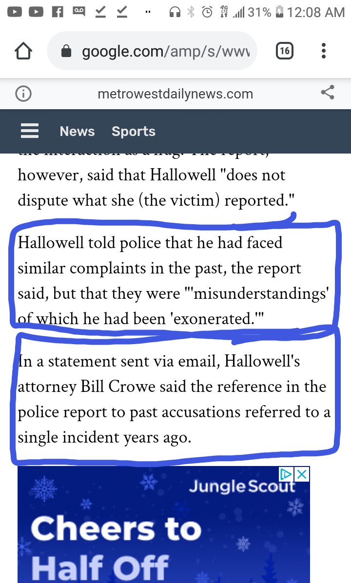 In 2015, he grabbed a woman's buttocks as she was applying makeup on him, *and another employee witnessed it.*AND, he tried to reassure authorities by saying he'd (paraphrase) "been cleared of several complaints before." 