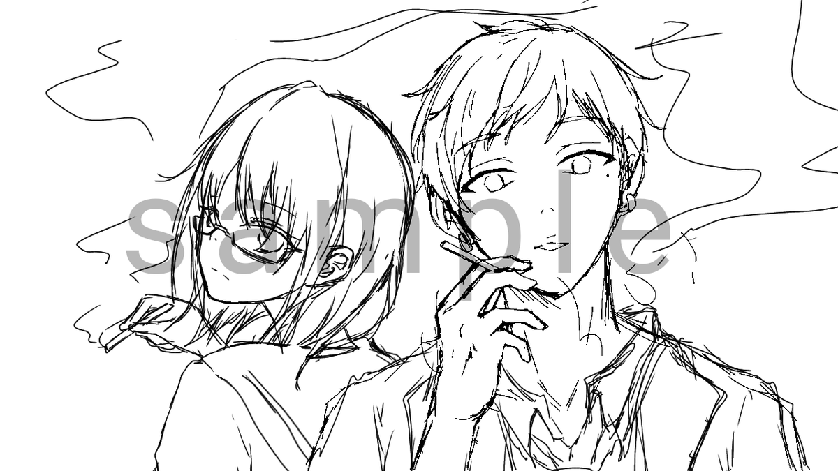 よる ご依頼ありがとうございました ペア画の依頼 個人的には線画部分が1番上手くいった感じがする クールで大人な雰囲気を出したかっけど やっぱり色塗りでの力不足を感じた 線画色調整を忘れたため上げ直しました 有償依頼 アイビス