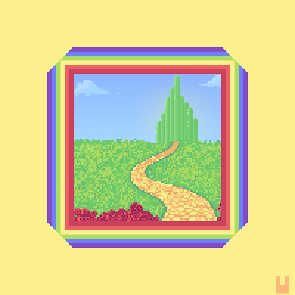 OneRabbitJelly's tweet photo. Follow the yellow brick #road!

#pixel_dailies @Pixel_Dailies #pixelart #pixelartist #asepriteart #aseprite #digitalart #wizardofoz https://t.co/RFahQA4LO7