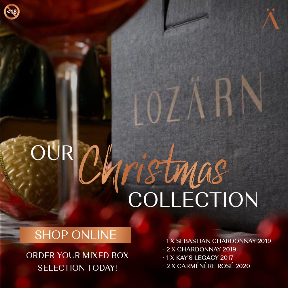 Our Christmas selection is carefully curated by our winemaker especially for you. 
Follow the link to our online shop to order your box today for R 900.00 
bit.ly/3lU7TEZ 
All orders will close on the 18th of Dec.