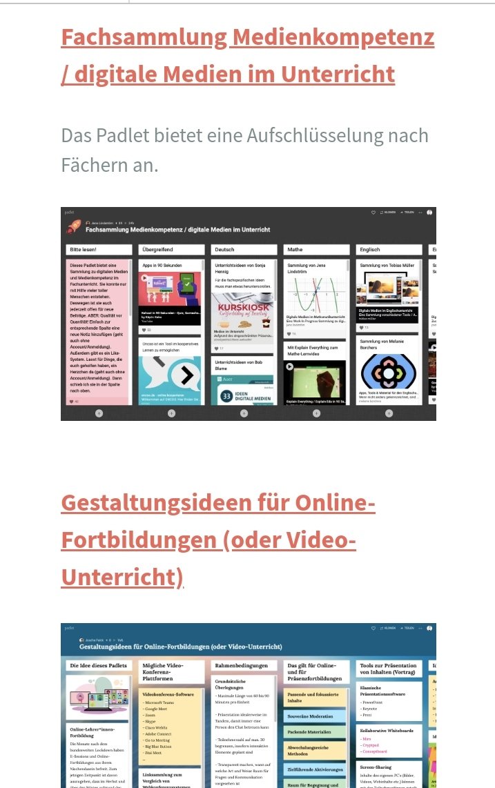 KBildung's tweet photo. Mittlerweile ist meine @padlet Sammlung so stark gewachsen, dass ich eine Auswahl meiner liebsten digitalen Pinnwände für euch zusammengestellt habe.😊 Hier geht es zur kompletten Auswahl ➡️ https://t.co/aCe8EaiZ8R
#twitterlehrerzimmer #digital #hyprid #distancelearning #lehrer https://t.co/yfQ2ub3SM8