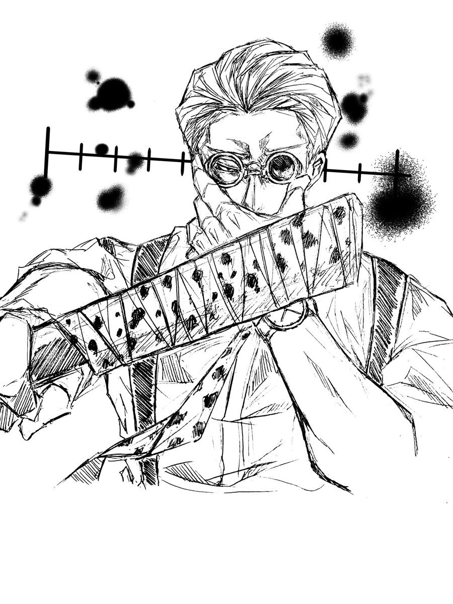 最近の一番のお気に入りはこれかな。
モノクロでしわを描くのが好きみたい
(今更気づく) 