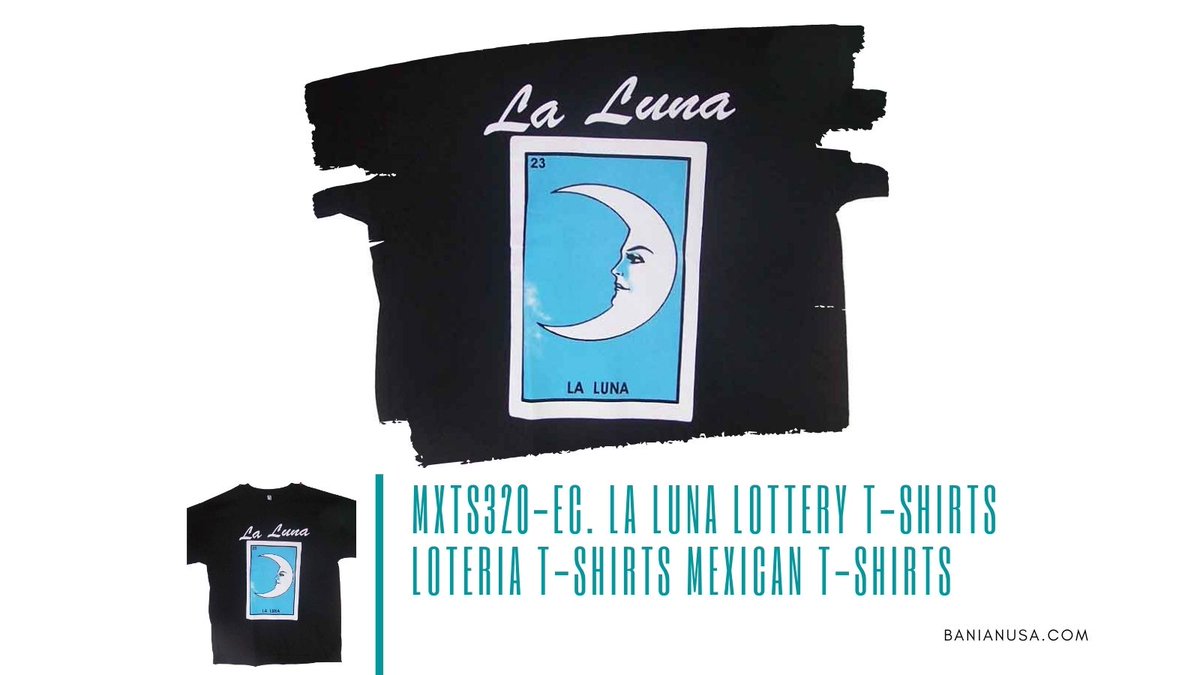 'MXTS320-EC. La Luna -----Lottery T-Shirts Loteria T-Shirts Mexican T-Shirts'
wholesalecentral.com/baniantradingc…

Visit our site banianusa.com
for more information and collection

#hoodies #laluna #banianusa #banianusastore #usa #fashion #tshirtdesign #hoodies