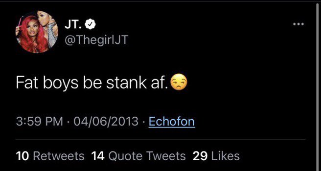 JT OFFENSIVE yet funny old tweets a thread: