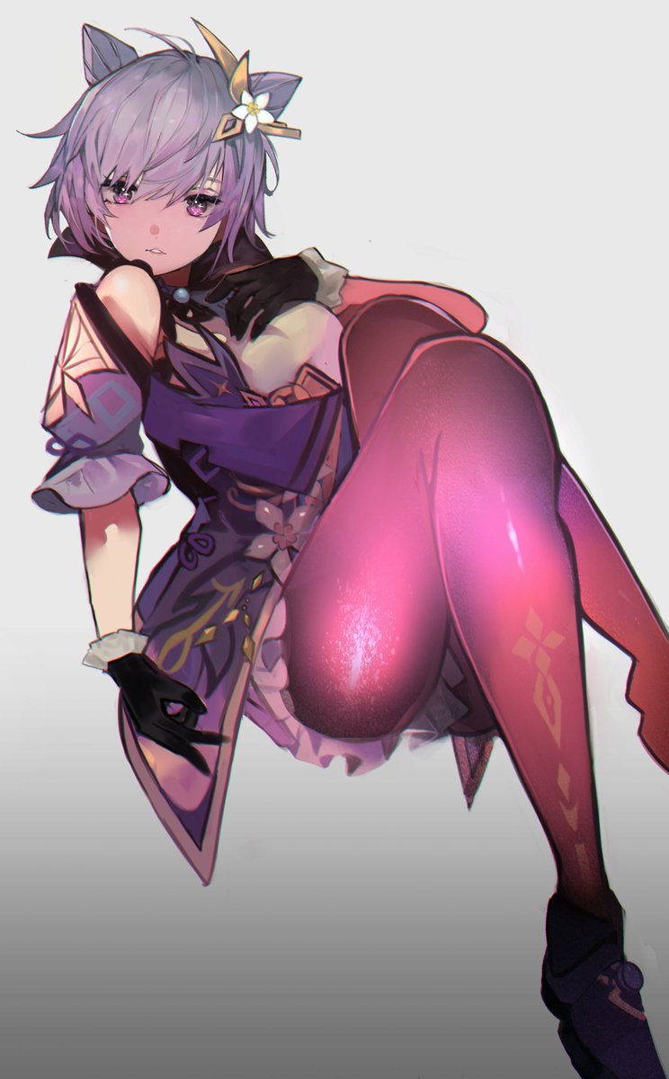 刻晴(コクセイ)(原神) 「短髪刻晴ちゃん #原神 #GenshinImpact 」|tarboのイラスト
