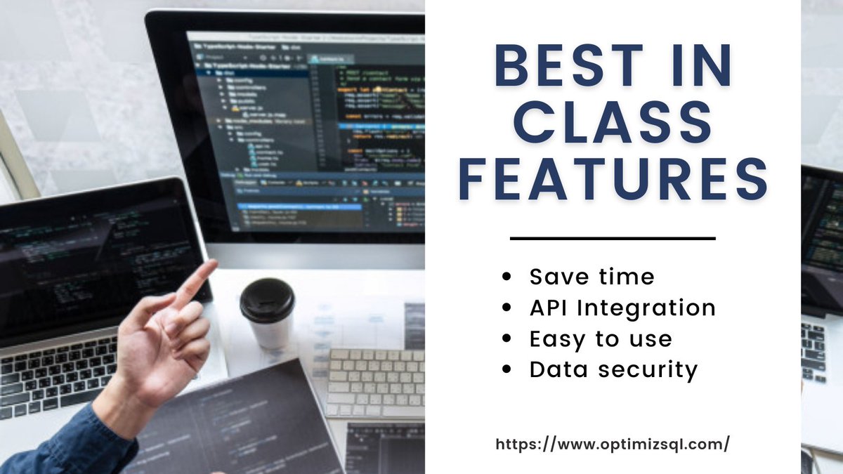 FrankCapraSQL's tweet image. Making the platform easy to use has been one of our highest priorities. In order to achieve this, we have made the learning curve extremely easy.
optimizsql.com
#technology #software #javascript #code #SQLServer #DBA #Performance #Tuning #Optimization #SQLOptimization