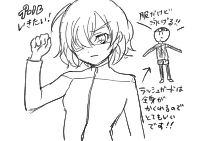 水泳したいけど水着が恥ずかしい、そんなあなたにラッシュガード!アマゾンで小柄ですが大きめサイズを買ったらちょうどよかったです 