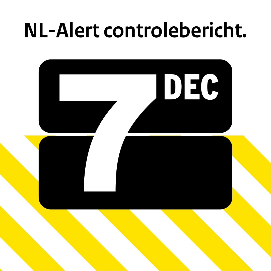 Vandaag rond 12.00 zendt de overheid een #NLAlert controlebericht uit. Zo weet jij hoe het is om NL-Alert te ontvangen. Let op: het NL-Alert controlebericht kan luid binnenkomen als je een koptelefoon of oortjes gebruikt.
