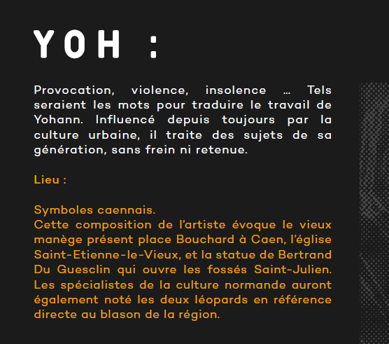Caen_Normandie's tweet photo. #Caen-#Normandie a confié au collectif artistique #Gustave le soin de porter des regards singuliers sur notre territoire.
✅15 œuvres originales,
✅13 artistes, 13 visions personnelles.
Aujourd'hui @yohzer : https://t.co/Hqo8DGHR2g