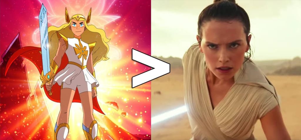 So, I was googling "Catra Star Wars" for obvious reasons, and saw this image and...just...it broke me...in my brain...Like...THEY'RE COMPLETELY DIFFEREN CHARACTERS. in fact, they're SO radically different that COMPARING THEM MAKES...ALMOST...NO SENSE.