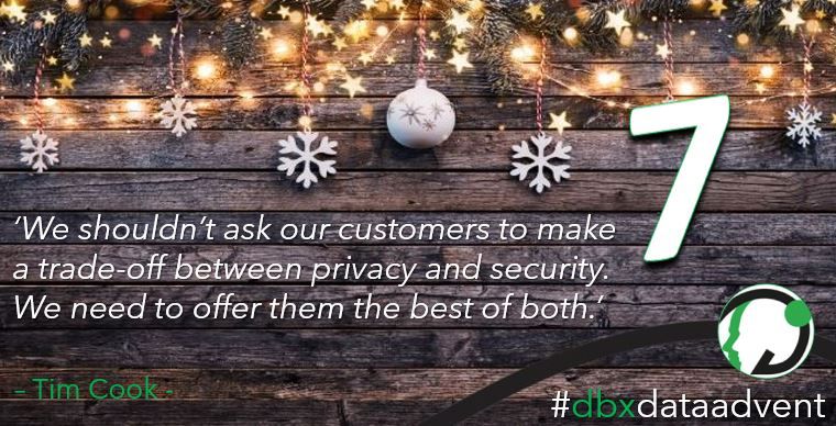 DbxUK's tweet image. ✨ 7th December ✨ 

#dbxdataadvent #dataprotection