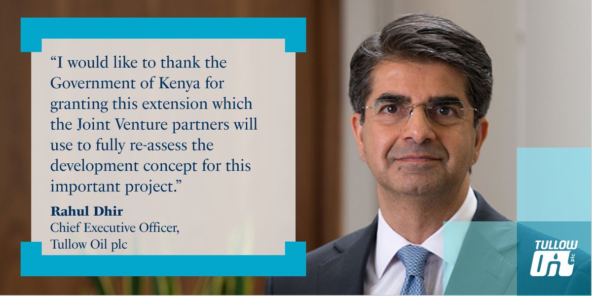 TullowOilplc's tweet photo. Tullow receives licence extensions in Kenya 

Read more here: https://t.co/ctNI7QzG8a

#TullowOil #Kenya https://t.co/C90wxTz8WV