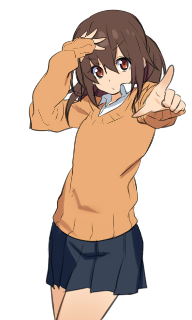 「ポニ娘「貴様、見ているな!」 」|紅白法師＠イラストのお仕事募集中のイラスト