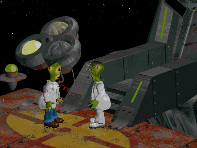 kelmer44's tweet photo. The Feeble Files (Adventure Soft, 1997) #aventuraaldia #retrogaming #adventuregames #AdventureSoft https://t.co/fxzRohcOsM