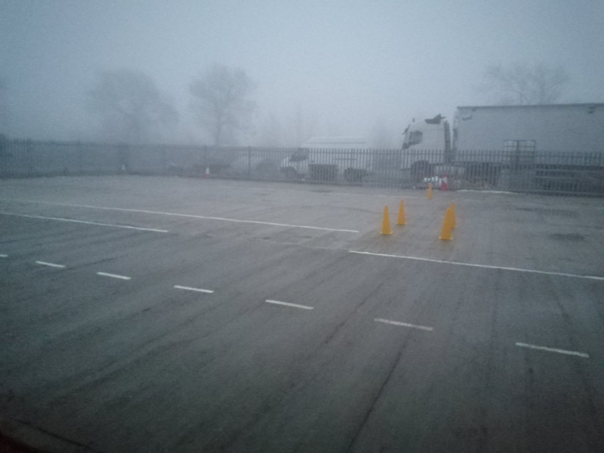 TrainingAaa's tweet photo. It's a bit foggy again this morning but due to prep last night our training pad is ready for this mornings clients!

AAA the award winning, highly experienced and friendly training school available 7 days a week.

Don't forget our appeal to you to help fill Santa's sack!! :) https://t.co/UOF0UjnoJ6