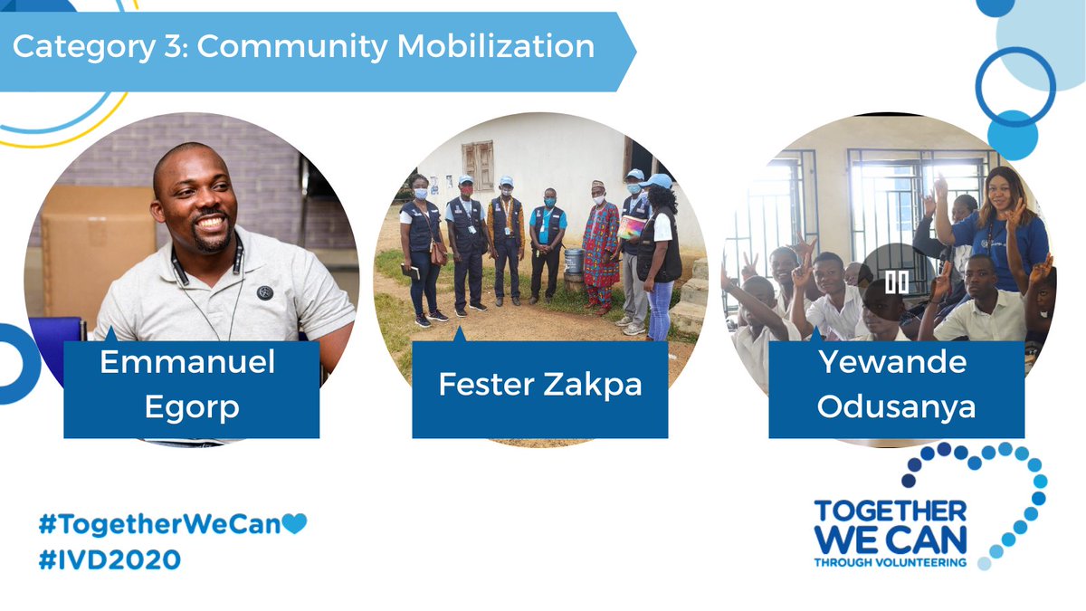 UNV_ROWCA's tweet photo. 📢Public vote of the #IVDAwardWCA closes midnight today!📢
Support your favourite candidates by giving them your vote: https://t.co/1oY0GHED3h
And make sure to sign up for tomorrow's award ceremony: https://t.co/H6PbeTHEh1
#TogetherWeCan💙 #IVD2020 #IVD2020Events https://t.co/bw3q0GeDxL