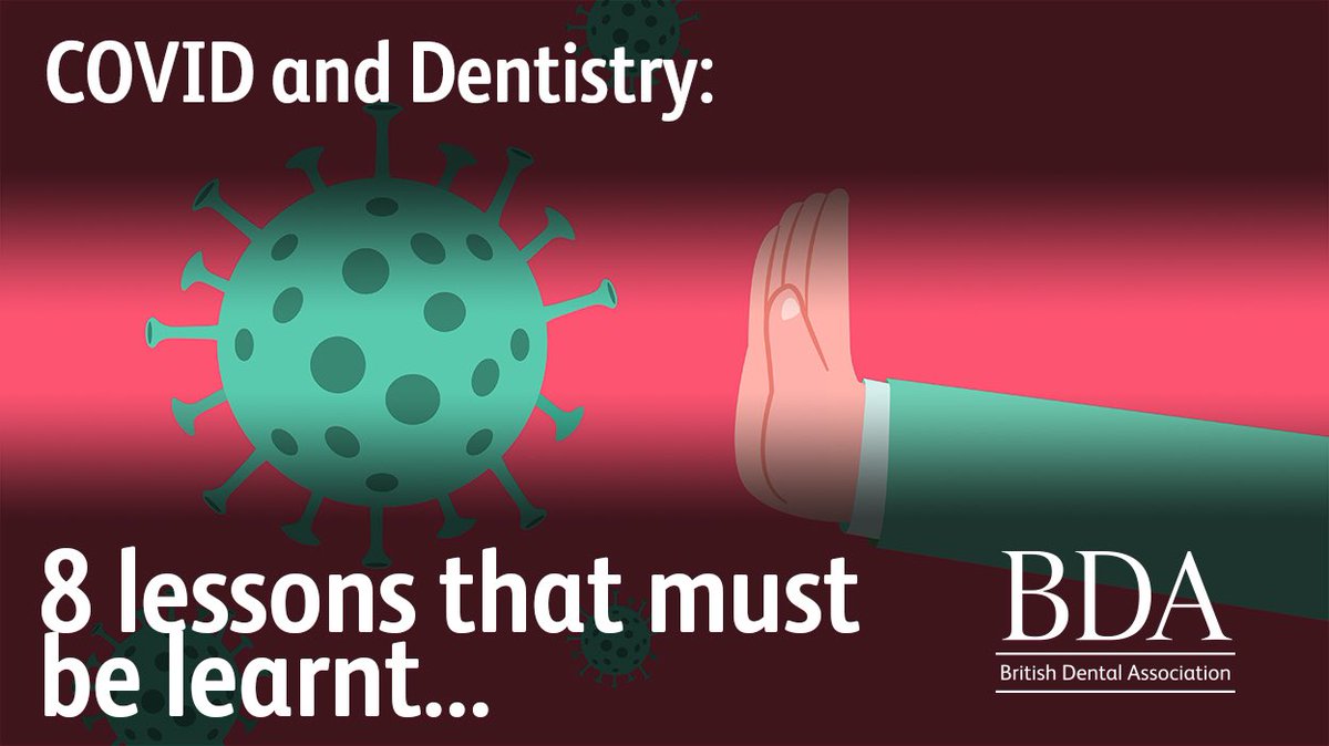 TheBDA's tweet photo. 🦷 Dentistry is an essential service

🎯 Activity-based contracts don’t work

💷 Private dentistry exists

😷 Be prepared on PPE

💉 Take a logical approach to vaccines

8 key lessons that must be learnt from COVID 👉 https://t.co/QjpD74OR9V https://t.co/XpmXOMR0Lk
