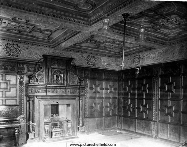 Many a #WarmFire has been lit in this room of Carbrook Hall. Originally dating back to 1176 the surviving wing (now a Starbucks) was built c.1620. In the English Civil War it was used as a Roundhead meeting place during the siege of Sheffield Castle #ArchiveAdventCalendar